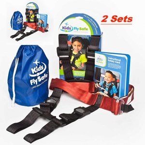 Cares Kids Fly Safe Airplane Safety Harness Seatbeltbelt Device -2 Sets